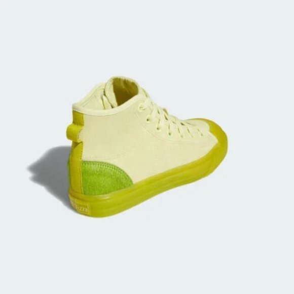 Adidas Originals Women's NIZZA HI RF Yellow Green Fashion Sneakers FW4542 - Picture 4 of 4
